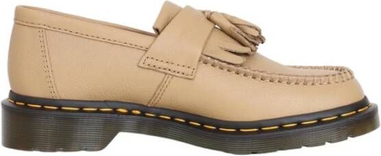 Dr. Martens Beige Adrian Mocassins met Gele Stiksels