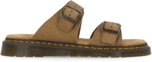 Dr. Martens Beige Leren Sandalen met Ronde Neus Beige Heren