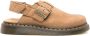 Dr. Martens Patchwork Leren Sandalen met Riptape Straps Beige - Thumbnail 43
