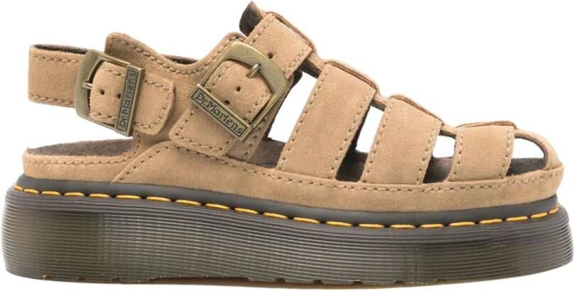 Dr. Martens Beige Sandalen met Kooi Ontwerp