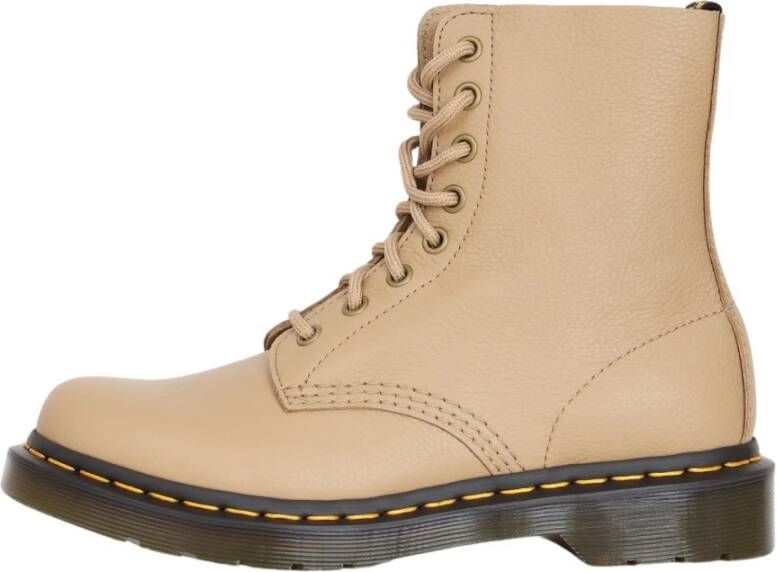 Dr. Martens Beige Savannah Tan Leren Laarzen Beige Dames