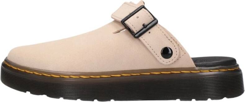 Dr. Martens Beige Suède Instap Sandalen Carlson Beige Dames