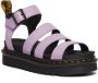Dr. Martens Lila Sandaal van Tumbled Leer met Verstelbare Band Purple Dames - Thumbnail 1
