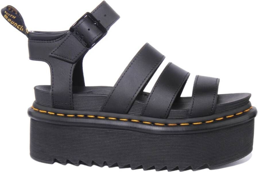 Dr. Martens Stijlvolle en comfortabele platte sandalen voor vrouwen Black Dames - Foto 3