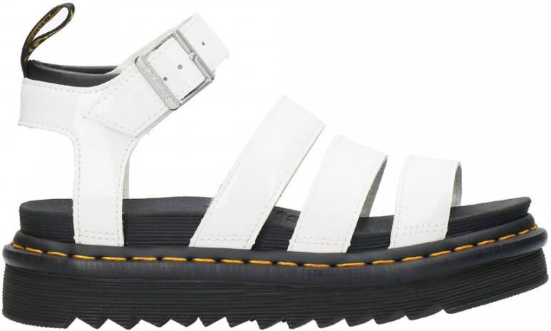 Dr. Martens Modieuze Witte Platte Sandalen White Dames