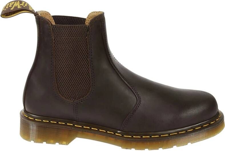 Dr. Martens Authentieke leren laarzen met een kenmerkende stijl en comfort Brown - Foto 9