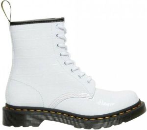 Dr Martens 1460 Patent Croc Emboss Leather Boots Dr. Martens Wit Dames
