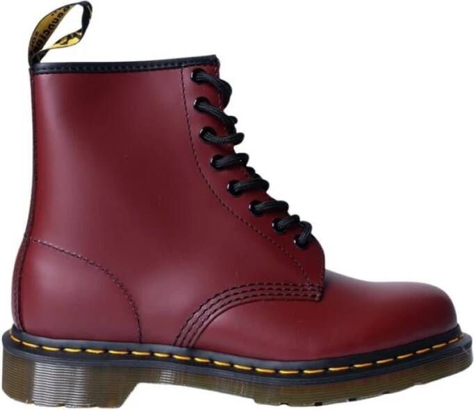 Dr. Martens Bordeaux Leren Enkellaarzen Multicolor Dames - Foto 2
