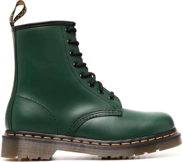 Dr. Martens 1460 Smooth dames leren veterboots Groen Echt leer