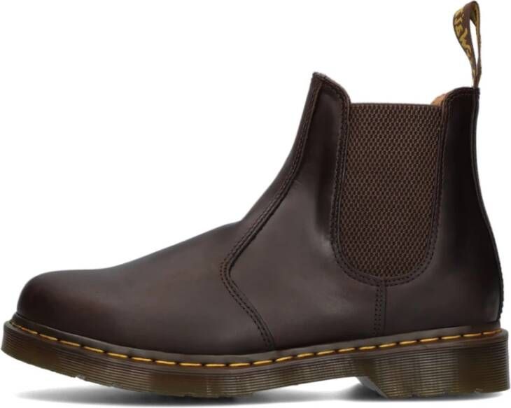 Dr. Martens Bruine Chelsea Boots met Gegroefde Zool
