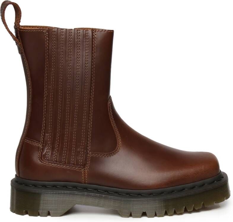 Dr martens Amaayah Lo butterscotch orleans Bruin Leer Chelsea boots Dames