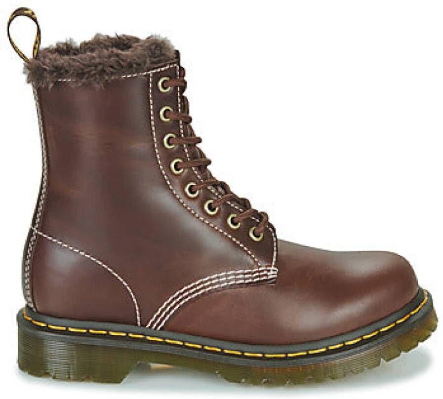 Dr. Martens Laarzen 1460 SERENA DARK BROWN CLASSIC PULL UP