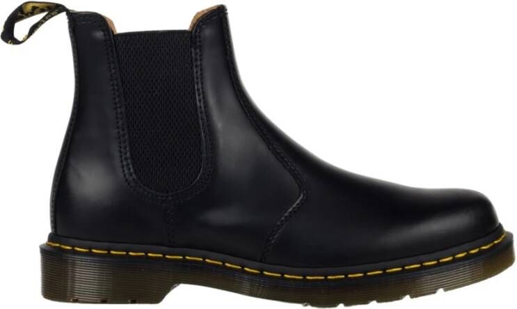 Dr. Martens Klassieke Chelsea-laarzen van glad leer met gele stiksels en AirWair-logo Black - Foto 18