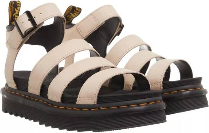 Dr. Martens Beige Sandaal van Textuurleer met Verstelbare Enkelband Beige Dames - Foto 13