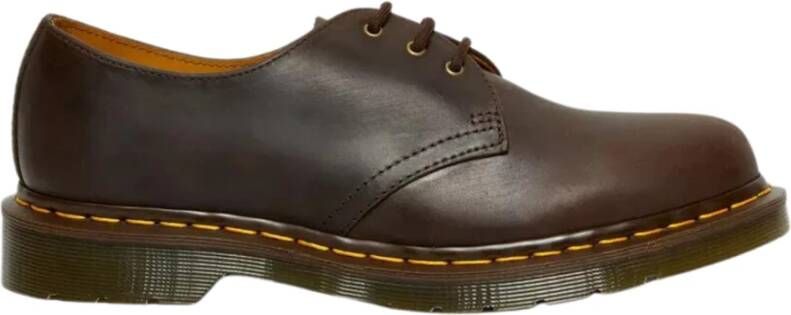 Dr. Martens Crazy Horse Leren Oxford Schoenen Donkerbruin Brown Dames