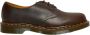 Dr. Martens Crazy Horse Leren Oxford Schoenen Donkerbruin Brown - Thumbnail 3