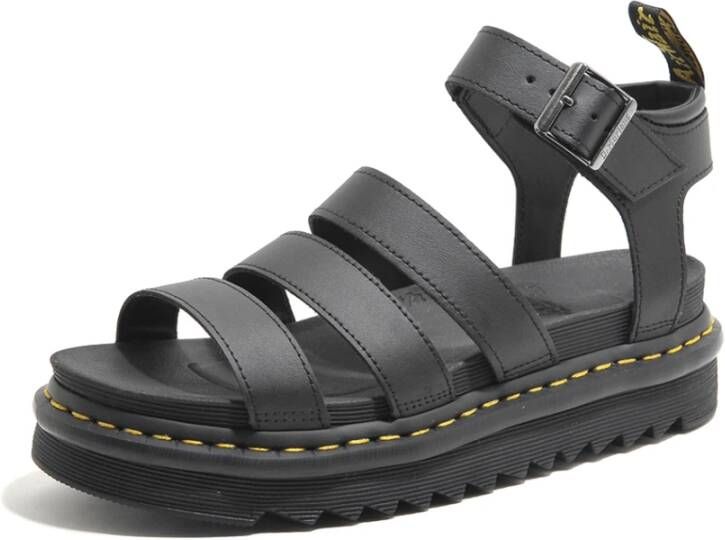 Dr. Martens Klassieke platte sandalen met verstelbare enkelband Black Dames - Foto 9