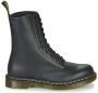 Dr. Martens Zwarte Leren Laarzen met Logo Treklus Black - Thumbnail 3