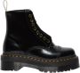 Dr. Martens Vegan Enkellaarzen met Glanzende Afwerking Black Dames - Thumbnail 1