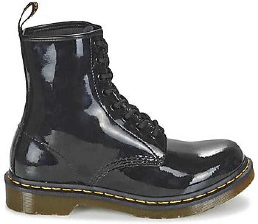 Dr. Martens Zwarte Enkellaarsjes voor Dames Model 1460 Iced BN Zwart Dames - Foto 8