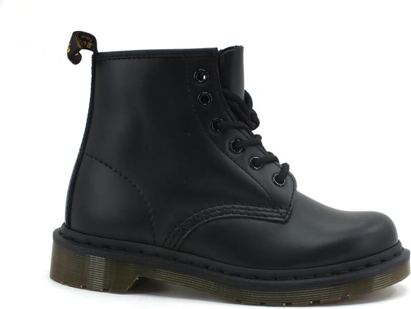 Dr. Martens Zwarte leren gevechtslaars met ritszak en 6 cm platform Black Dames - Foto 9