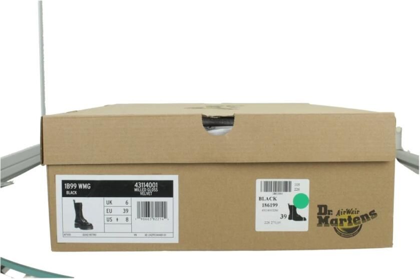 Dr. Martens 14-Eye Leren & Fluwelen Veterlaarzen - Foto 2