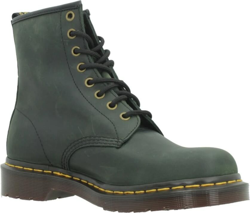 Dr. Martens slaarzen met veters groen