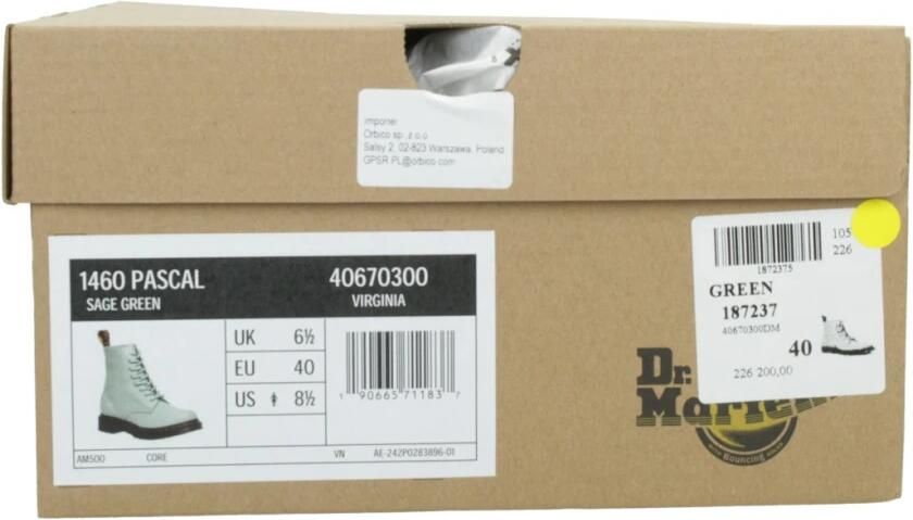 Dr. Martens 1460 Pascal Virginia Hoge schoenen grijs - Foto 8