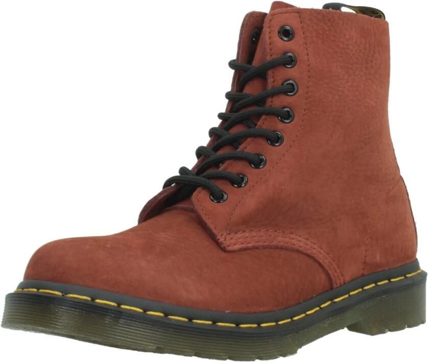 Dr. Martens 1460 PASCAL 8 EYE BOOT RUSSET Hoge sneakers Dames veterschoenen Dames sneakersHalf-hoge schoenenPopulaire damesschoenen Veterboots Rood - Foto 4