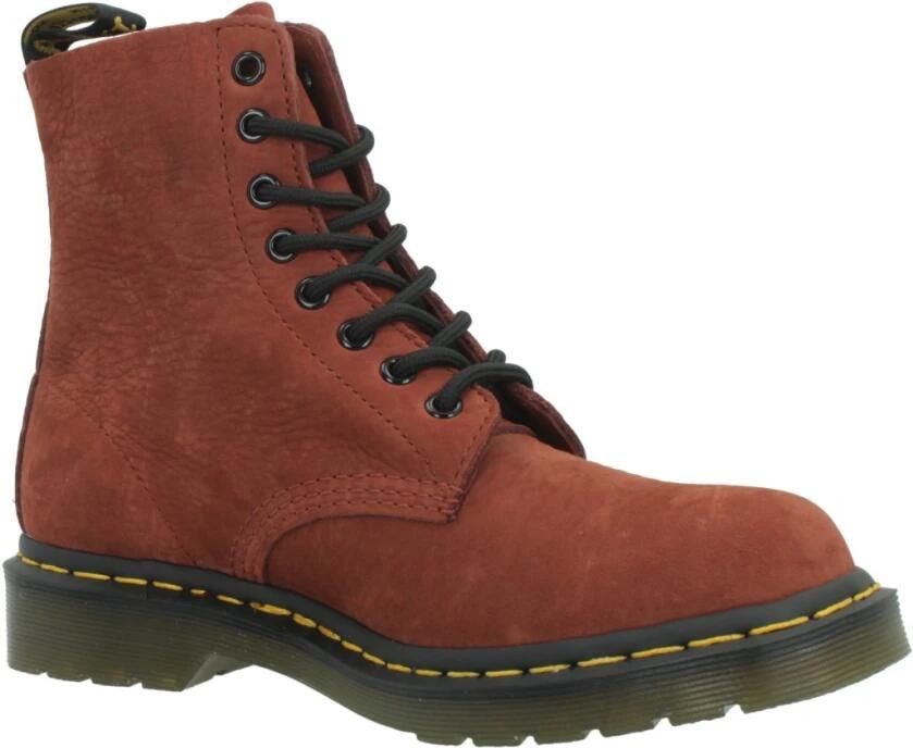 Dr. Martens 1460 PASCAL 8 EYE BOOT RUSSET Hoge sneakers Dames veterschoenen Dames sneakersHalf-hoge schoenenPopulaire damesschoenen Veterboots Rood - Foto 6