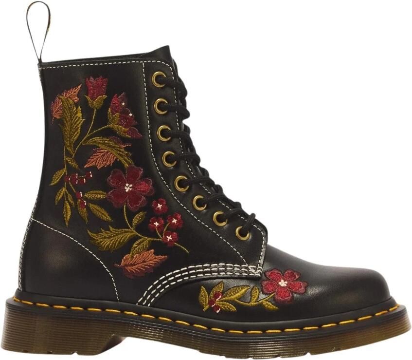 Dr. Martens 1460 Pascal Floral Vrouwen Zwart Laarzen - Foto 2
