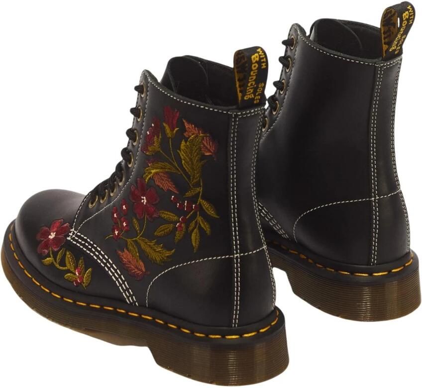 Dr. Martens 1460 Pascal Floral Vrouwen Zwart Laarzen - Foto 5