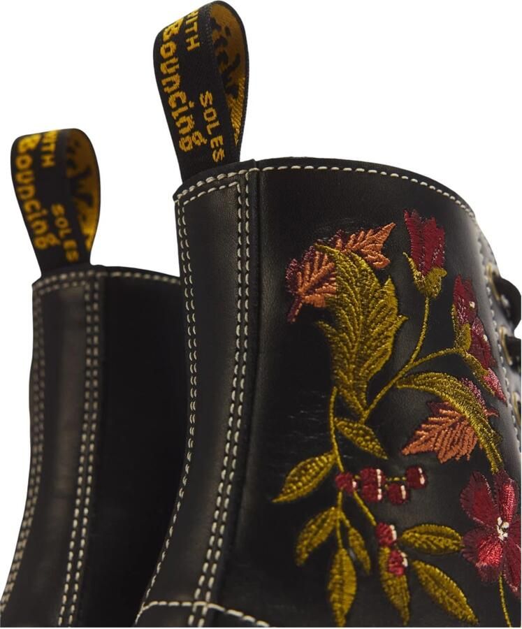 Dr. Martens 1460 Pascal Floral Vrouwen Zwart Laarzen - Foto 4