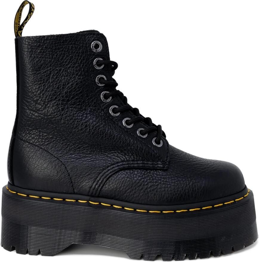 Dr. Martens Zwarte veterschoenen met hoge platform voor moedige vrouwen Black Dames
