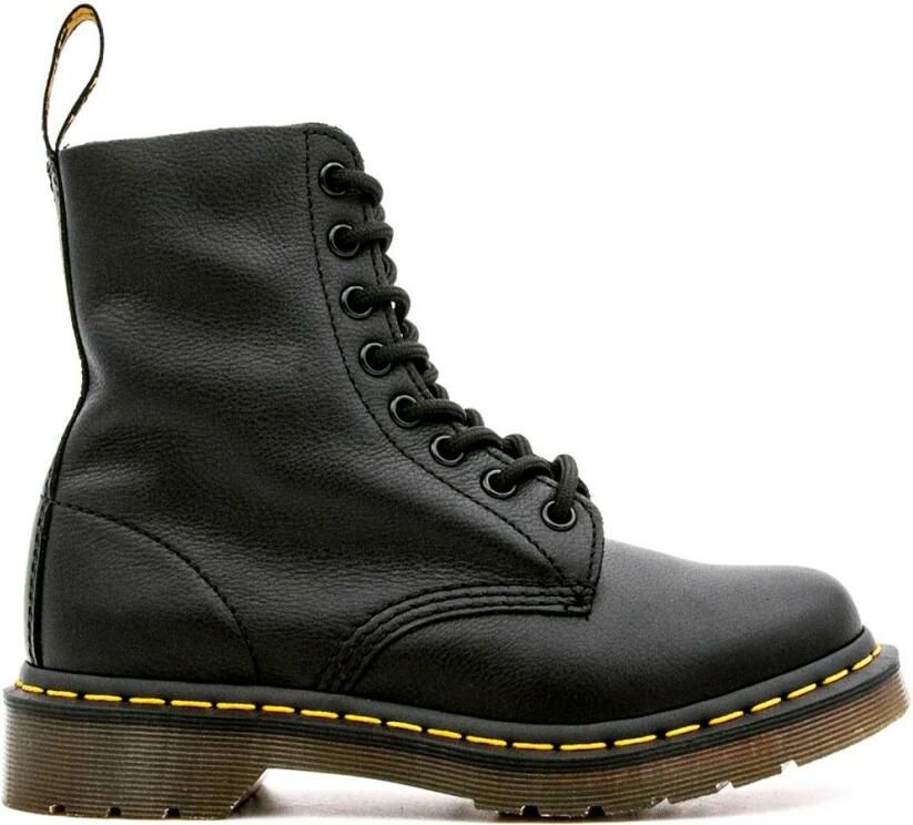 Dr. Martens 1490 BLACK VIRGINIA Hoge sneakersVeterlaarzenHoge sneakersVeterboots s veterschoenen s sneakersVrije tijd half-hoogHalf-hoge schoenen veterschoen sneakers Zwart - Foto 4