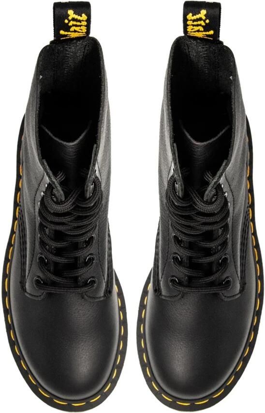 Dr. Martens 1490 BLACK VIRGINIA Hoge sneakersVeterlaarzenHoge sneakersVeterboots s veterschoenen s sneakersVrije tijd half-hoogHalf-hoge schoenen veterschoen sneakers Zwart - Foto 6