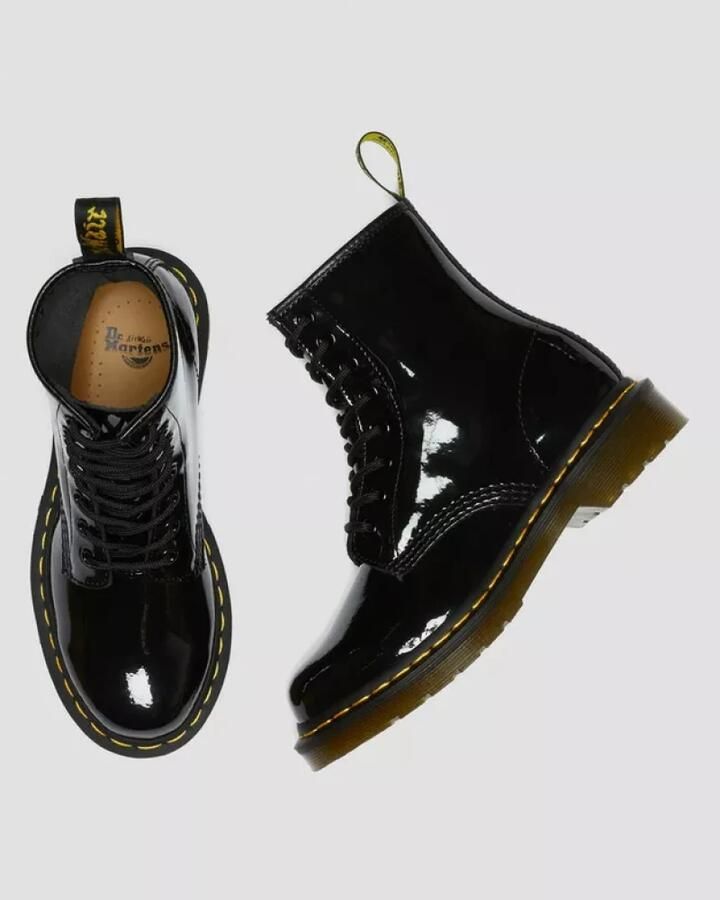 Dr. Martens Zwarte Enkellaarsjes voor Dames Model 1460 Iced BN Zwart Dames - Foto 9