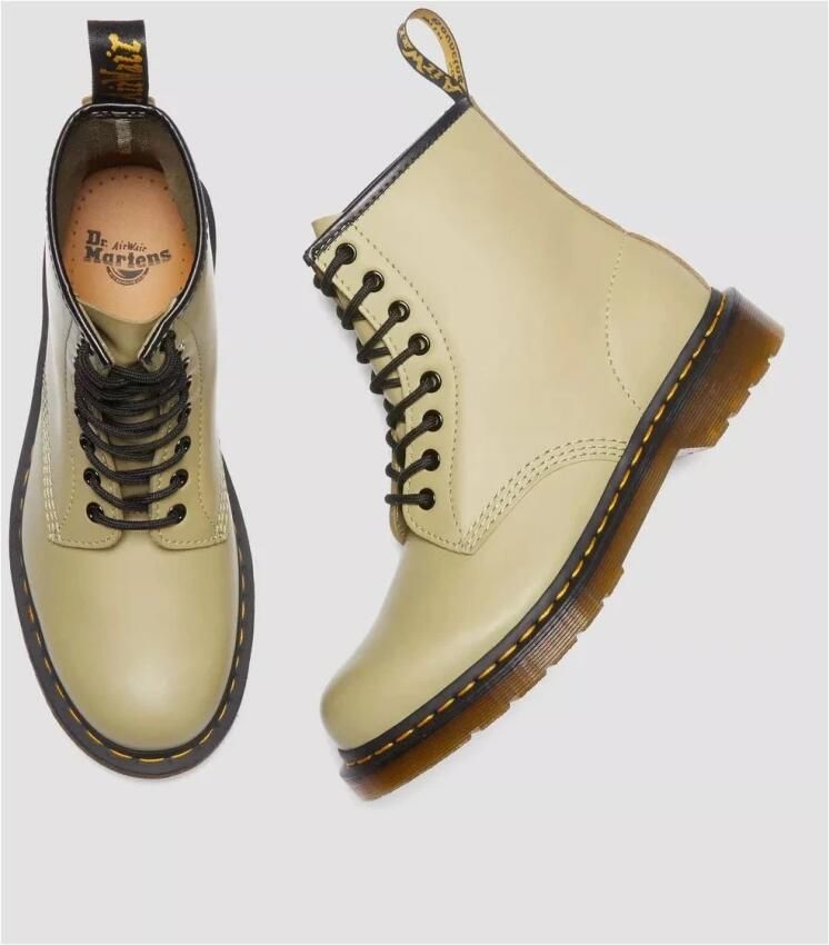 Dr. Martens 1460 Smooth Pale Olive Boots - Foto 2