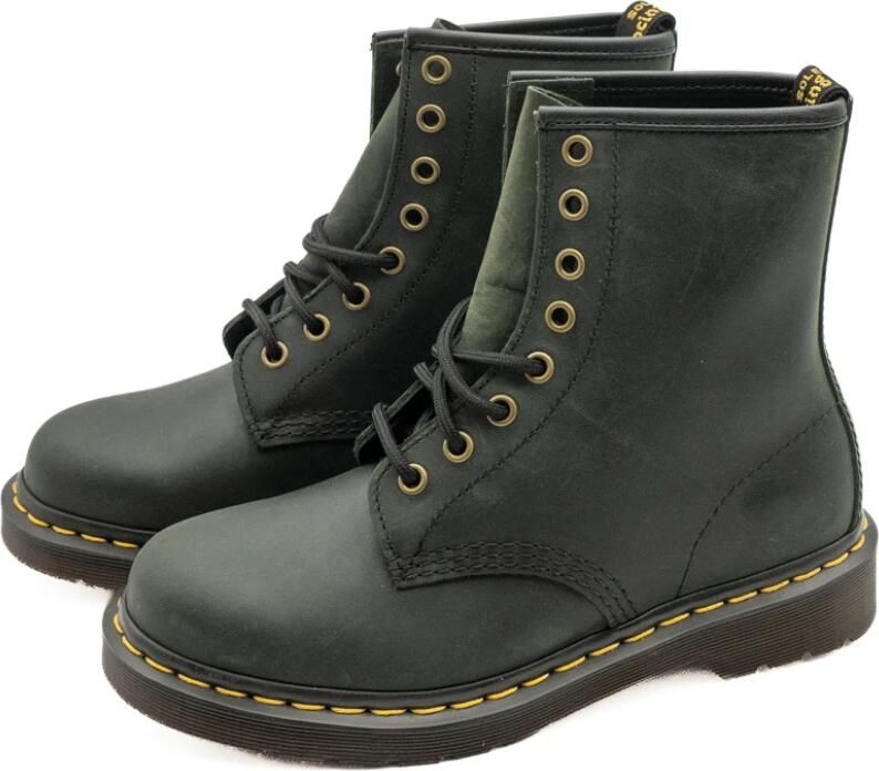 Dr. Martens slaarzen met veters groen