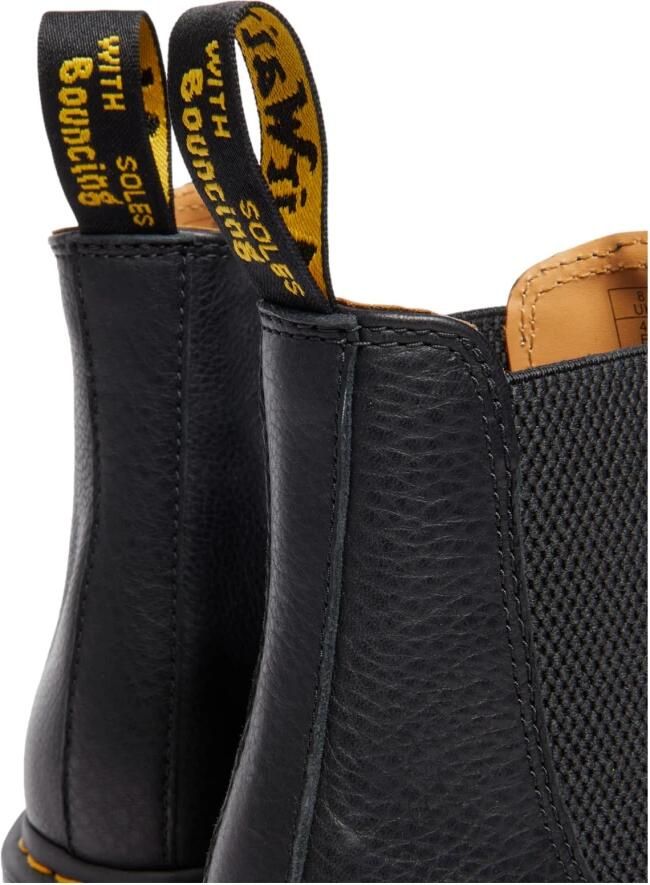 Dr. Martens Zwarte leren enkellaarzen met elastische sluiting Black Heren - Foto 4