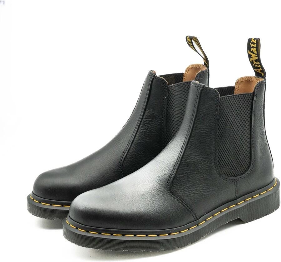 Dr. Martens Zwarte leren enkellaarzen met elastische sluiting Black Heren - Foto 5
