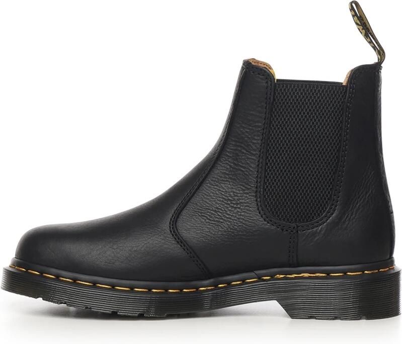 Dr. Martens Zwarte leren enkellaarzen met elastische sluiting Black Heren - Foto 6