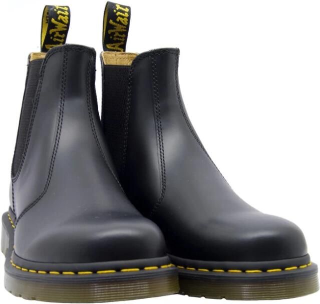 Dr. Martens Klassieke Chelsea-laarzen van glad leer met gele stiksels en AirWair-logo Black - Foto 20