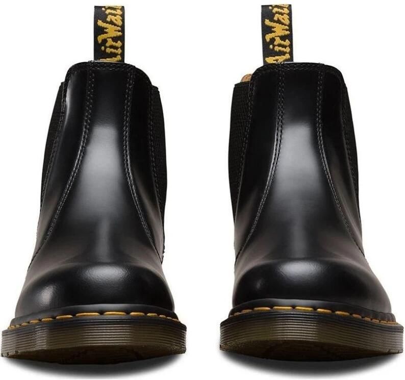 Dr. Martens Klassieke Chelsea-laarzen van glad leer met gele stiksels en AirWair-logo Black - Foto 13