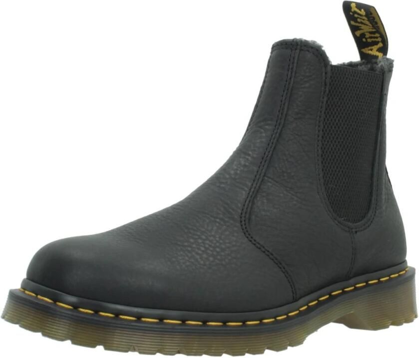 Dr. Martens Zwarte Grizzly Enkellaarzen voor Mannen Black Heren