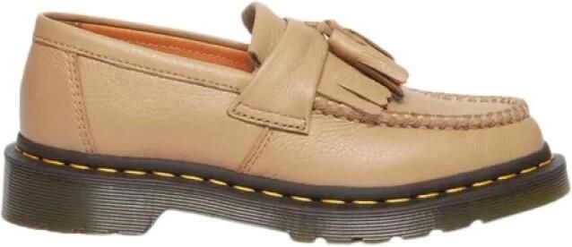 Dr. Martens Beige Leren Platte Schoenen Vrouwen Lente Zomer Beige Dames