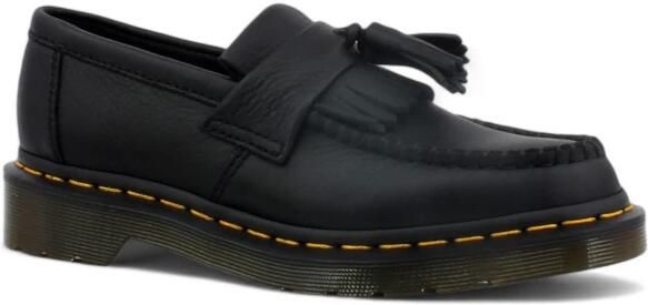 Dr. Martens Zwarte leren mocassin met synthetische zool Black Heren
