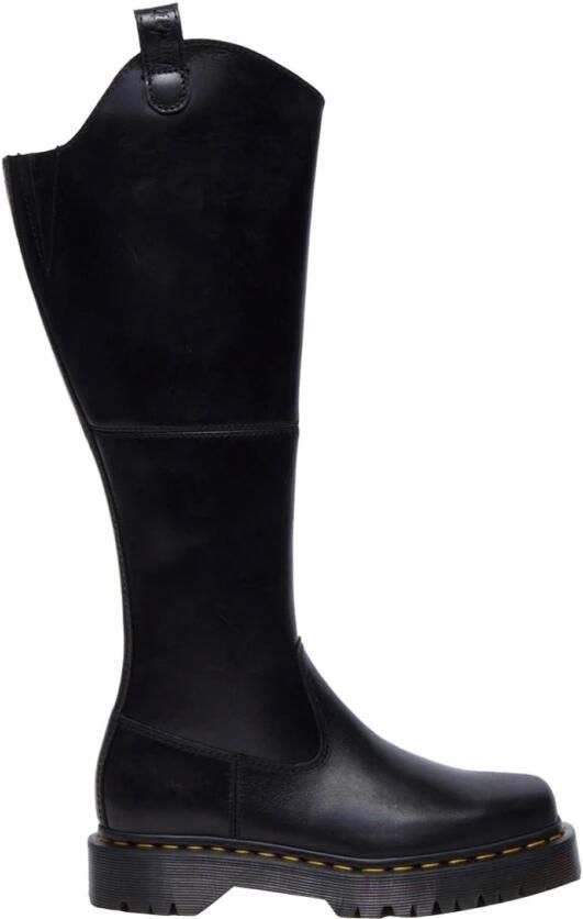 Dr. Martens Zwarte Leren Modieuze Laarzen Black Dames - Foto 2