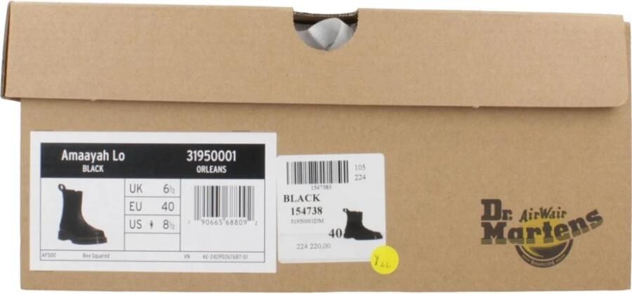 Dr. Martens AMAAYAH~LO~BLACK~ORLEANS~~~~~~ Laarsjes Zwart - Foto 4