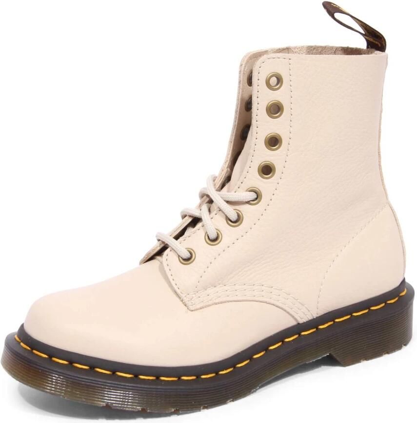 Dr. Martens 1460 PASCAL PARCHMENT BEIGE Volwassenen VeterlaarzenHalf-hoge schoenen Wit beige - Foto 2